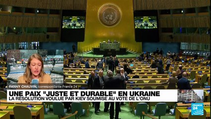 Une "paix juste et durable" en Ukraine : la résolution voulue par Kiev soumise au vote à l'ONU