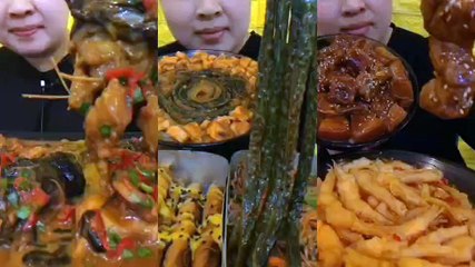 ASMR Chinese YUMMY FOOD, Chinese Food Eating, Yummy Food, Spicy Food.