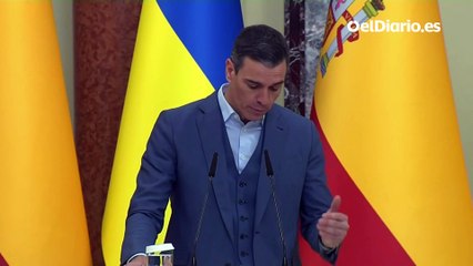 Sánchez, en el Parlamento ucraniano: "Celebramos vuestro derecho a perseguir vuestro sueño europeo, como hicimos nosotros hace décadas"
