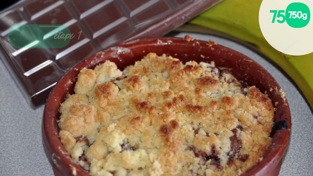 Mini crumble banane choco
