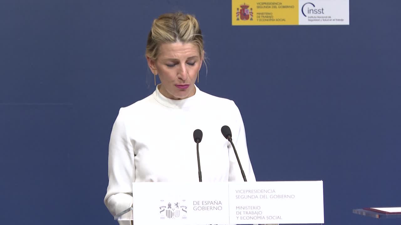 Yolanda Díaz convocará una mesa para actualizar la Ley de Prevención de Riesgos Laborales