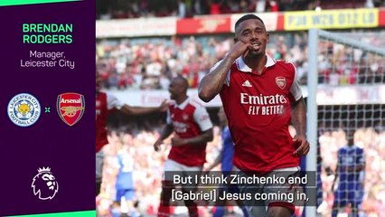 'Zinchenko and Jesus have been game-changers' - Rodgers