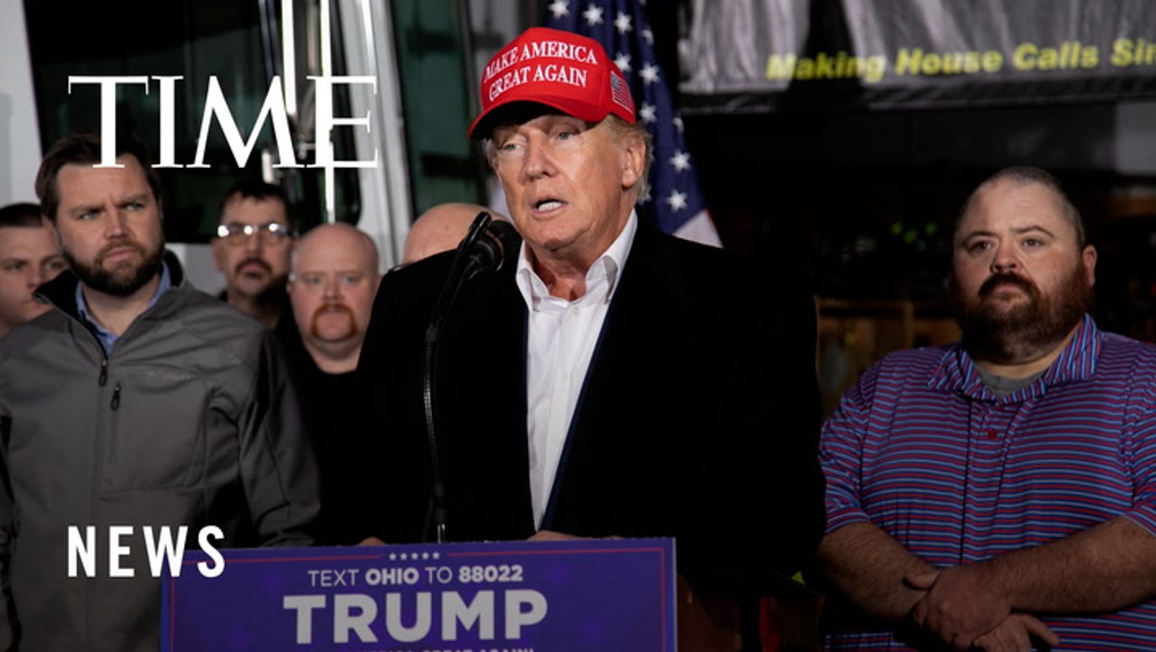 Trump, Who Rolled Back Rail Regulations, Slams Biden During Visit to East Palestine After Train Derailment