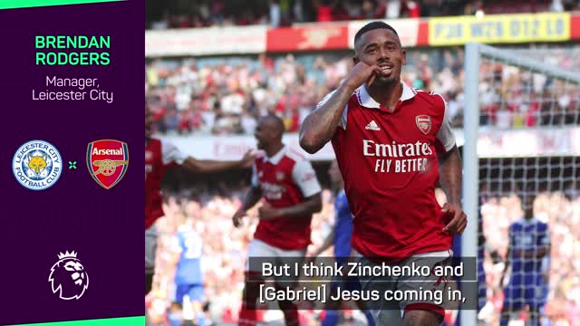'Zinchenko and Jesus have been game-changers' - Rodgers