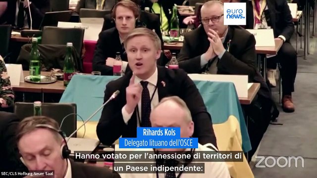 Vienna, proteste per la presenza di deputati russi alla riunione dell'Osce