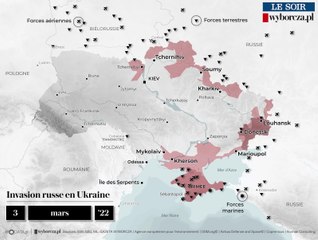 Ukraine, un an d'invasion: les cartes de l'évolution des combats