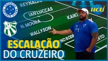 Cruzeiro X Caldense: Hugão escala time de Pezzolano