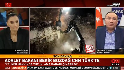 Yıkılan binalarla ilgili soruşturmalarda 171 kişi için tutuklama