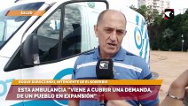Esta ambulancia “viene a cubrir una demanda, de un pueblo en expansión”, indicó el intendente de El Soberbio