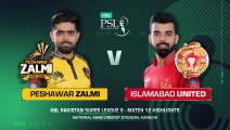 Full Highlights _ Peshawar Zalmi vs Islamabad United _ Match 12 _ HBL PSL 8