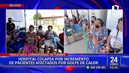 Pacientes del hospital de Tumbes aseguran que mala condición del agua los habría enfermado
