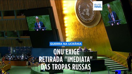 ONU exige retirada "imediata" das tropas russas da Ucrânia