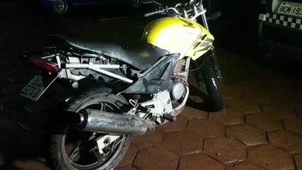 Moto adulterada é apreendida pela Guarda Municipal no Riviera