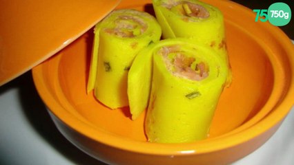 Mini crèpes au saumon