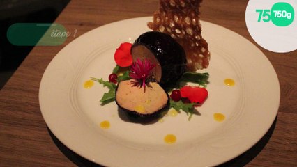 Mi-cuit en gelée de fruits rouges, chips au beurre salé