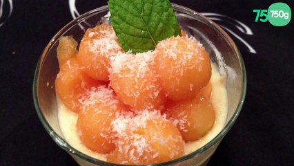 Melon à la crème de coco