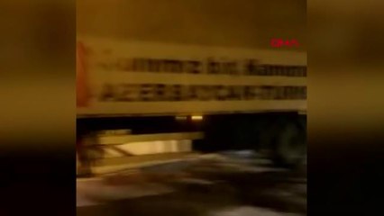 AZERİ İŞ İNSANINDAN DEPREM BÖLGESİNE 4 TIR'LIK YARDIM