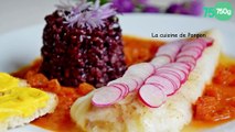 Filet de cabillaud cuit à basse température à la sauce américaine