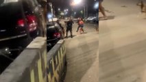 Policiais são agredidos durante abordagem e vão parar no hospital; veja vídeo