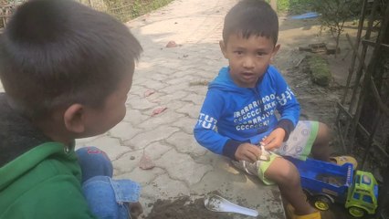 Kid's Reaction to His Toy Truck   | Play with toys | Play with truck