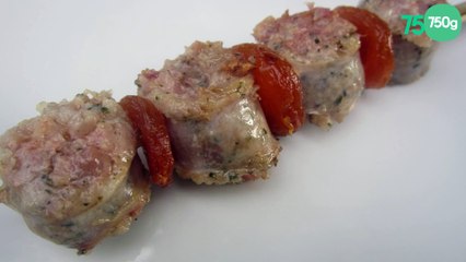 Brochette d'andouillette à l'abricot