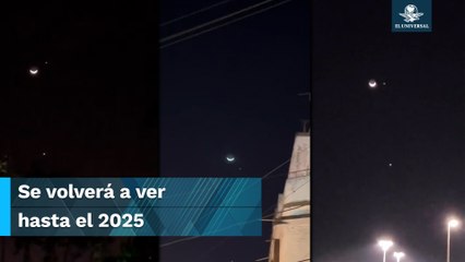 Así se vio la conjunción de la luna, Júpiter y Venus, en México