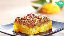 Crumble d'ananas mangue pain d'épices