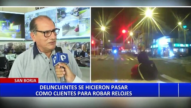 San Borja: Delincuentes roban moto de serenazgo para huir de la policía