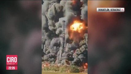 Explota Centro de Almacenamiento de Pemex en Ixhuatlán, Veracruz
