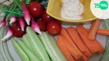 Crudités et leur sauce légère de Xérès