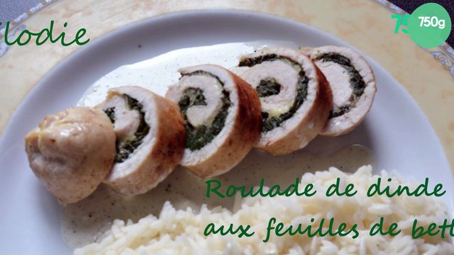 Roulé de dinde aux feuilles de bettes