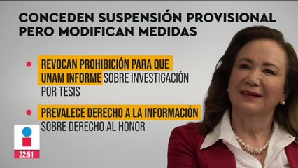 Revocan prohibición para que UNAM informe sobre investigación por plagio de tesis