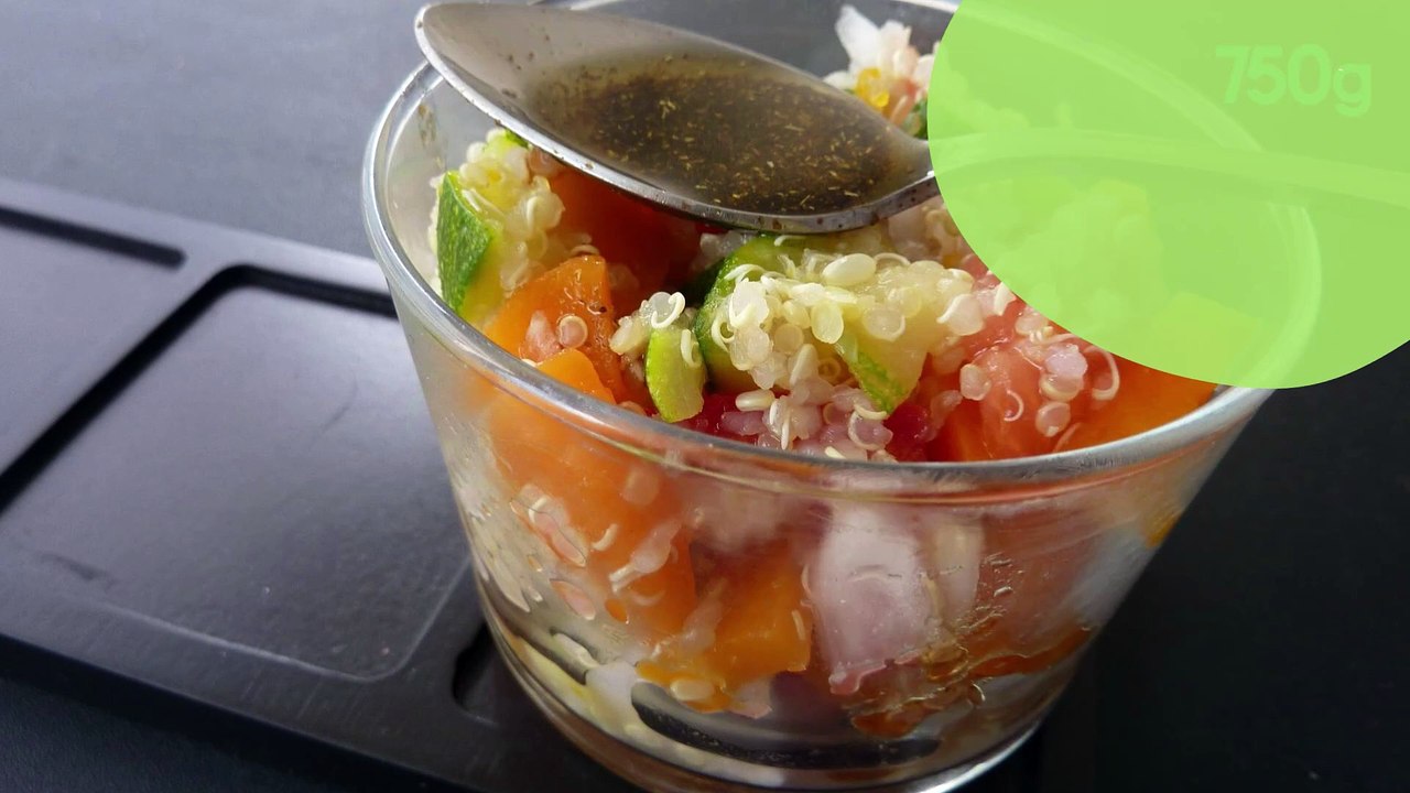 Salade originale de quinoa aux légumes croquants