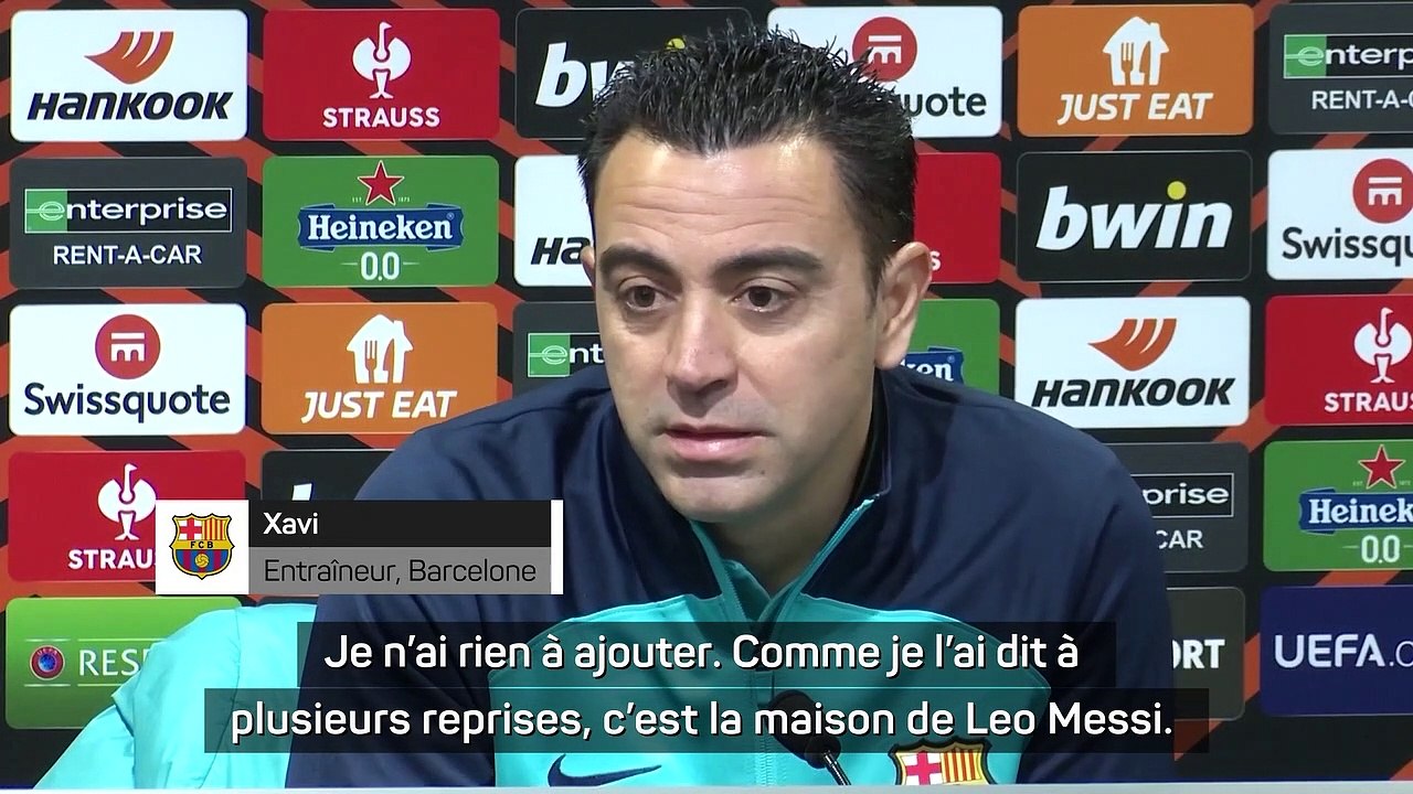 Xavi réitère : “Ici, c’est la maison de Leo Messi, les portes lui sont ouvertes”