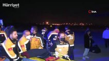 Adana'daki 38 yaralı depremzede ve 31 refakatçi TSK'ya ait uçakla İstanbul'a getirildi