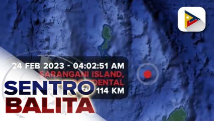 Davao Occidental, niyanig ng magnitude 6.4 na lindol kaninang madaling araw