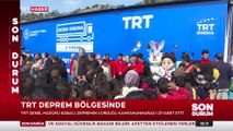 TRT’den Kahramanmaraş’taki depremzedelere moral ziyareti