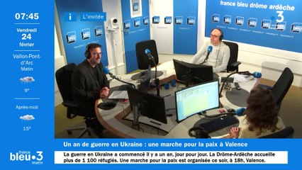 Kristina Hnatiuk, Ukrainienne, organisatrice de "la marche pour la paix" à Valence