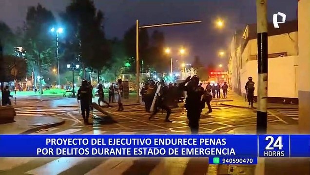 Gobierno propone incremento de penas para quienes generen disturbios y violencia durante protestas