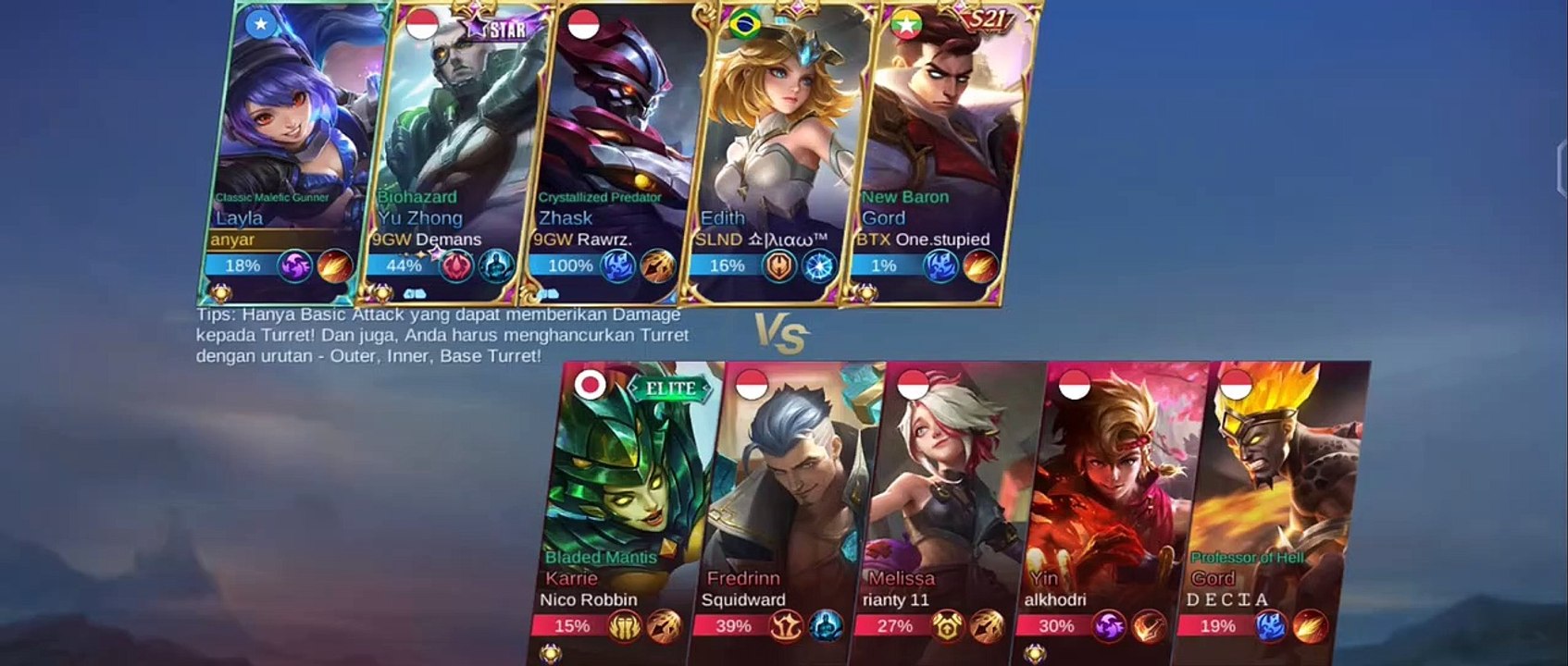 MLBB playing mobile legends at brawl with layla ysing Flameshoot