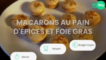 Macarons au pain d'épices et foie gras