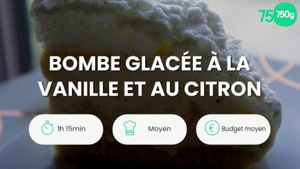 Bombe glacée à la vanille et au citron