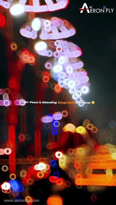 Peace is Attending Ganga Aarti At Banaras | AeronFly | Flight booking with AeronFly | Travel With AeronFly