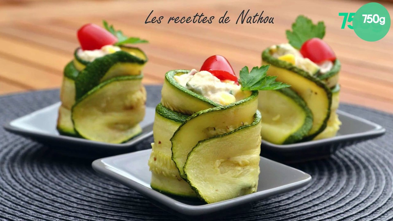 Roulade de courgettes au thon