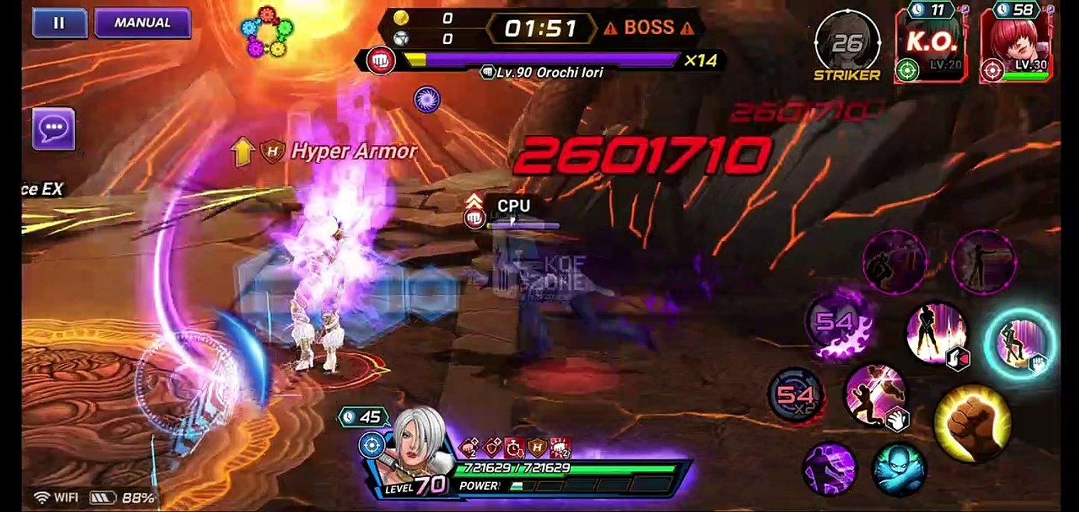 King Of Fighters All Star - 68 Tier Clear - Reviving Hell Dungeon - EX Shermie, EX IVY - EX Shun'ei