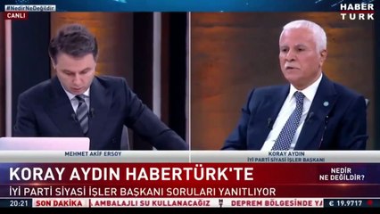 '99 depreminde yağma olmadı' diyen Koray Aydın canlı yayında zor anlar yaşadı