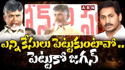 ఎన్ని కేసులు పెట్టుకుంటావో ..పెట్టుకో జగన్ - Chandrababu About Jagan || ABN Telugu