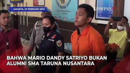 Terungkap! Ternyata Mario Dandy Satriyo Bukan Lulusan SMA Taruna Nusantara