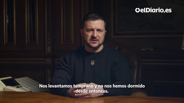 Zelenski, un año después de la invasión rusa en Ucrania: “No tenemos dudas de que venceremos