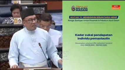 Kadar cukai pendapatan golongan M40 dikurangkan